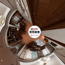 【宏伟装饰】爱与山新中式风格720度设计案例
