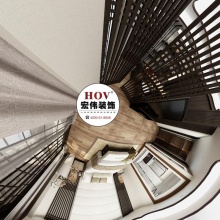 【宏伟装饰】中冶城邦国际新中式风格720度设计案例