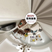 【宏伟装饰】中交丽景简美风格720度设计案例