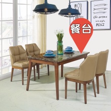 澳玛家具.北欧优品系列/北欧风格/KDT302B大理石画板+KDT302D餐台架